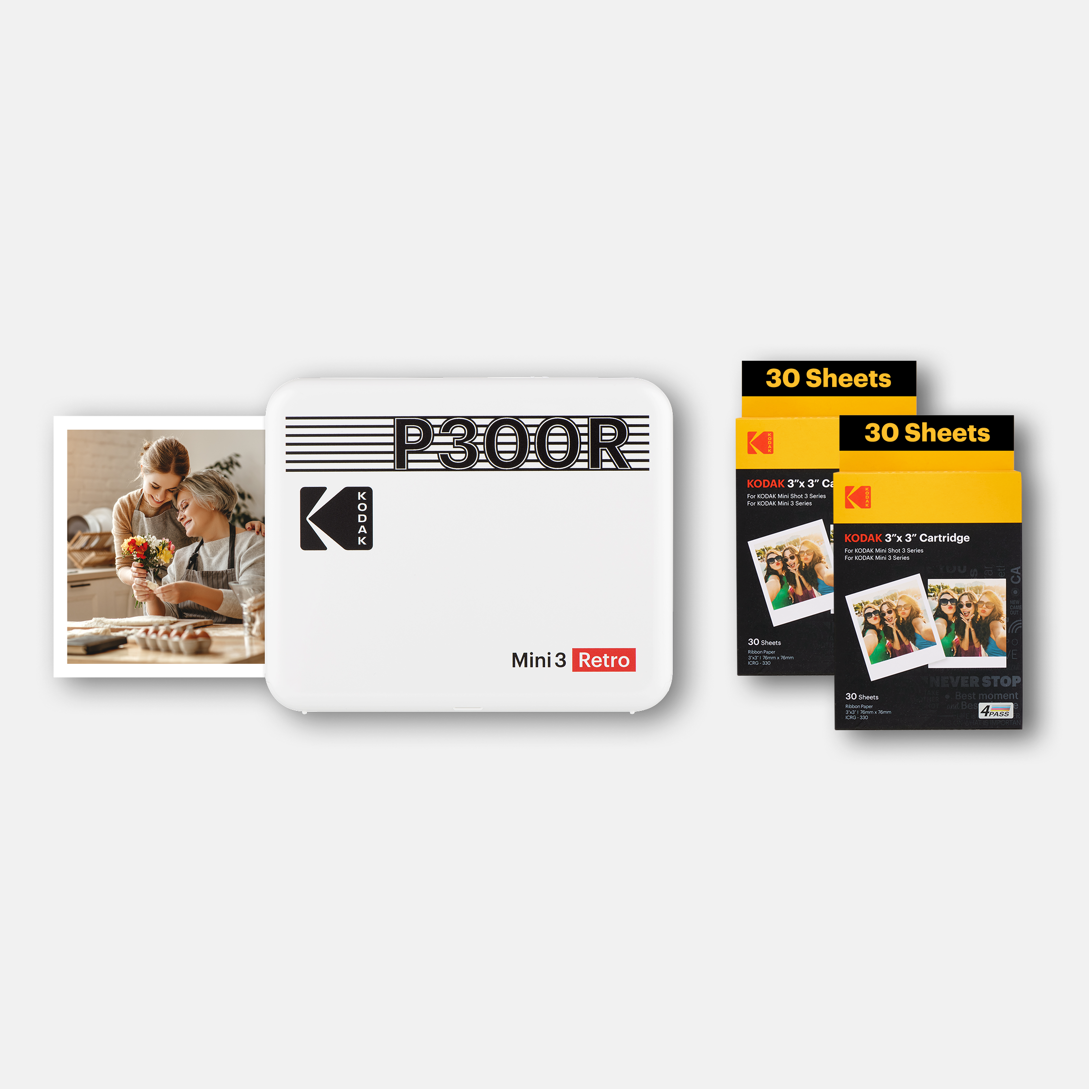 KODAK Mini 3 Retro P300R Gift Bundle